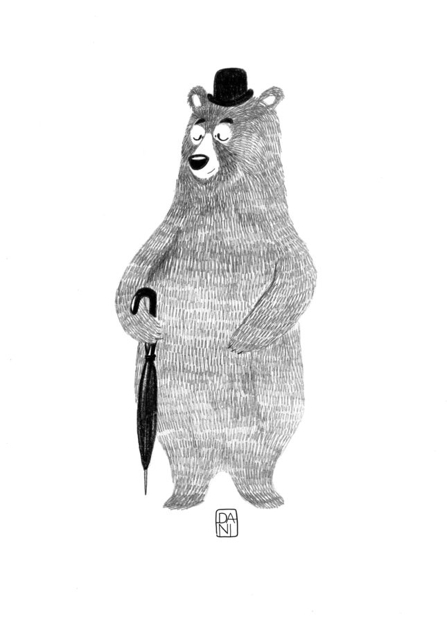 bear english illustration