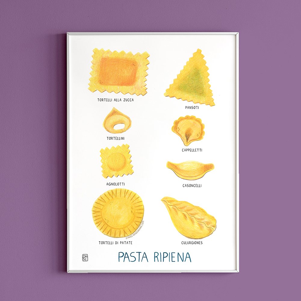 pasta illustration, food illustration, italian food, illustrazioni cibo, illustrazioni pasta