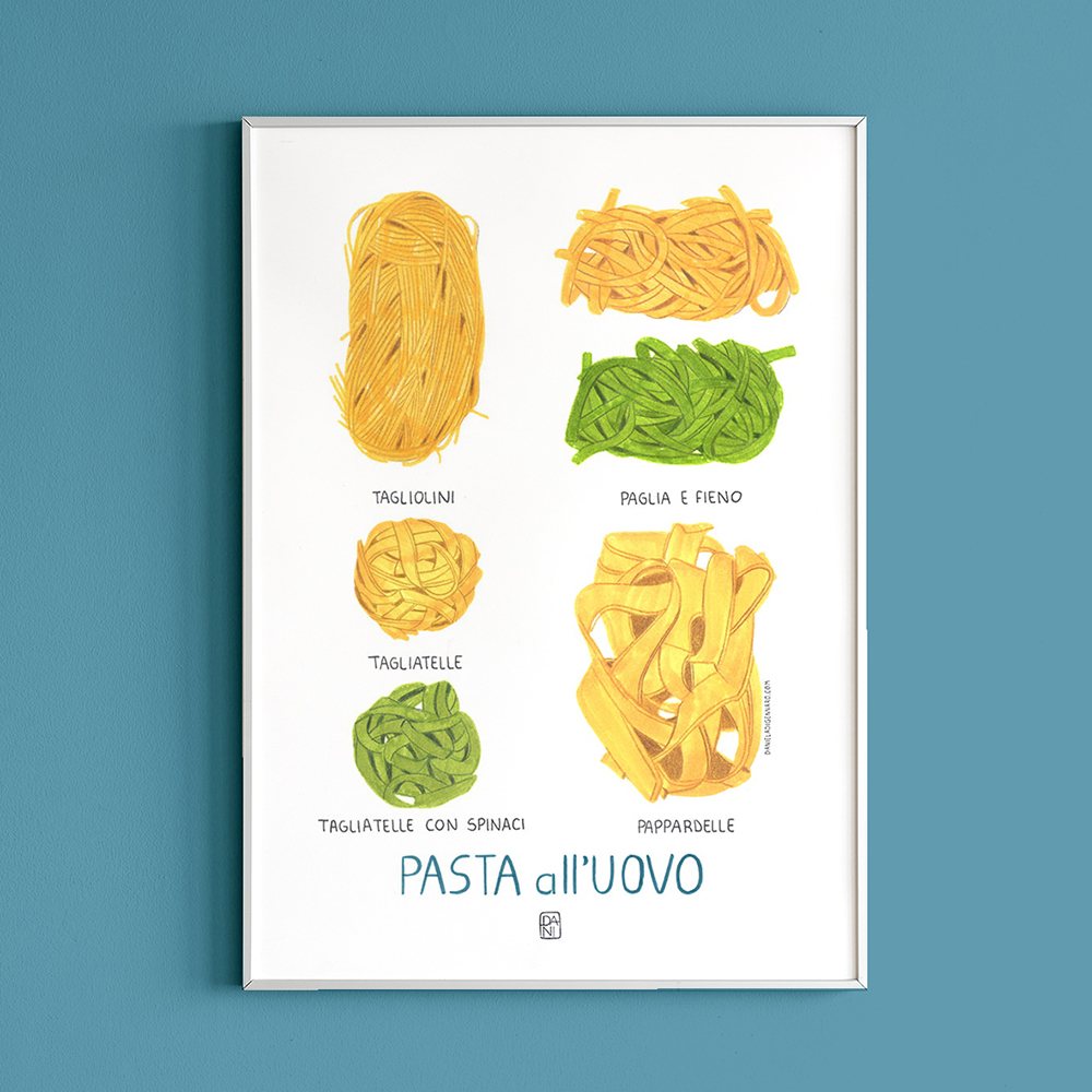 pasta illustration, food illustration, italian food, illustrazioni cibo, illustrazioni pasta